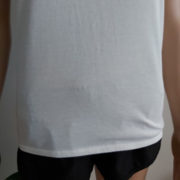 NWOT Discoat basic white tank top braided - Picture 3 of 10